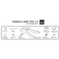 Miniatyrbillede 3 af 6: Shad Top Master Bagbeslag Honda X-adv 745 Sort