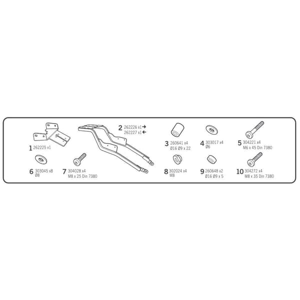 Shad Top Master Takakiinnitys Suzuki Gsx R/s 125 Musta