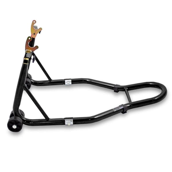 Motorcykelstativ, sort, holder, 250 kg, baghjul, 21-31 cm, motorcykeldonkraft
