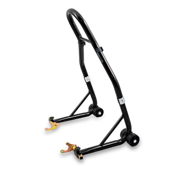 Motorcykelstativ, sort, holder, 250 kg, baghjul, 21-31 cm, motorcykeldonkraft