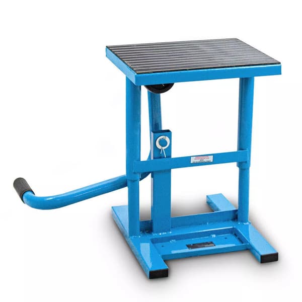 Motorcykelliftstativ, bl? BITUXX, kapacitet 150 kg
