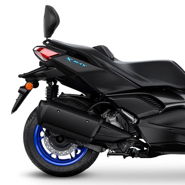 Shad Yamaha X-max 125/300 2023 Ryggstöd Svart