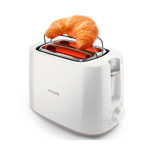 Philips Home HD2581/00 Brödrost med brödvärmare Vit