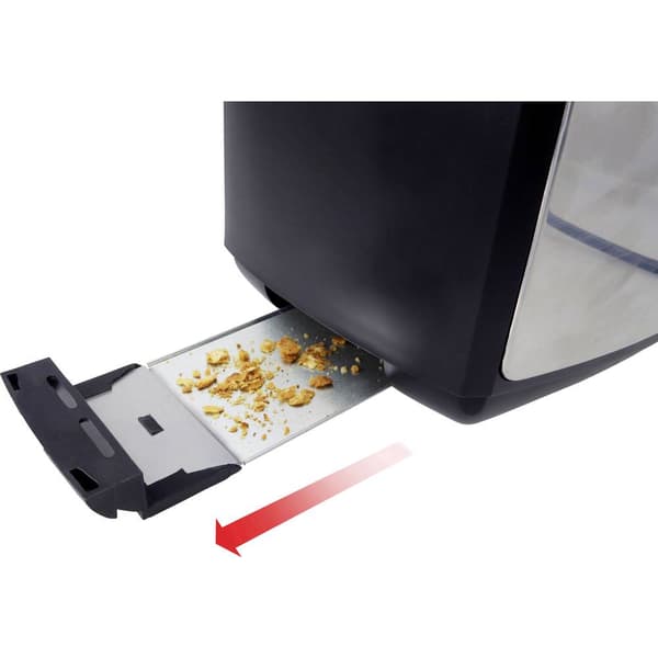 Trisa Crispy Snack Brödrost Rostfritt stål, Svart