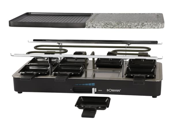 Bomann RG 2279 CB 2 i 1 - Raclette/grill/varm stein - 1,4 kW