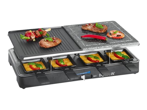 Bomann RG 2279 CB 2 i 1 - Raclette/grill/varm stein - 1,4 kW