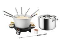 UNOLD FONDUE-ÉLÉGANCE - Fonduegryta / elektrisk wok - 1.5 liter - svart/silver