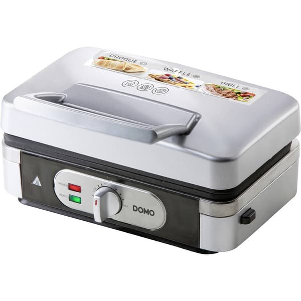 DOMO DO9136C Smörgås-brödröst Grillfunktion Silver, Svart