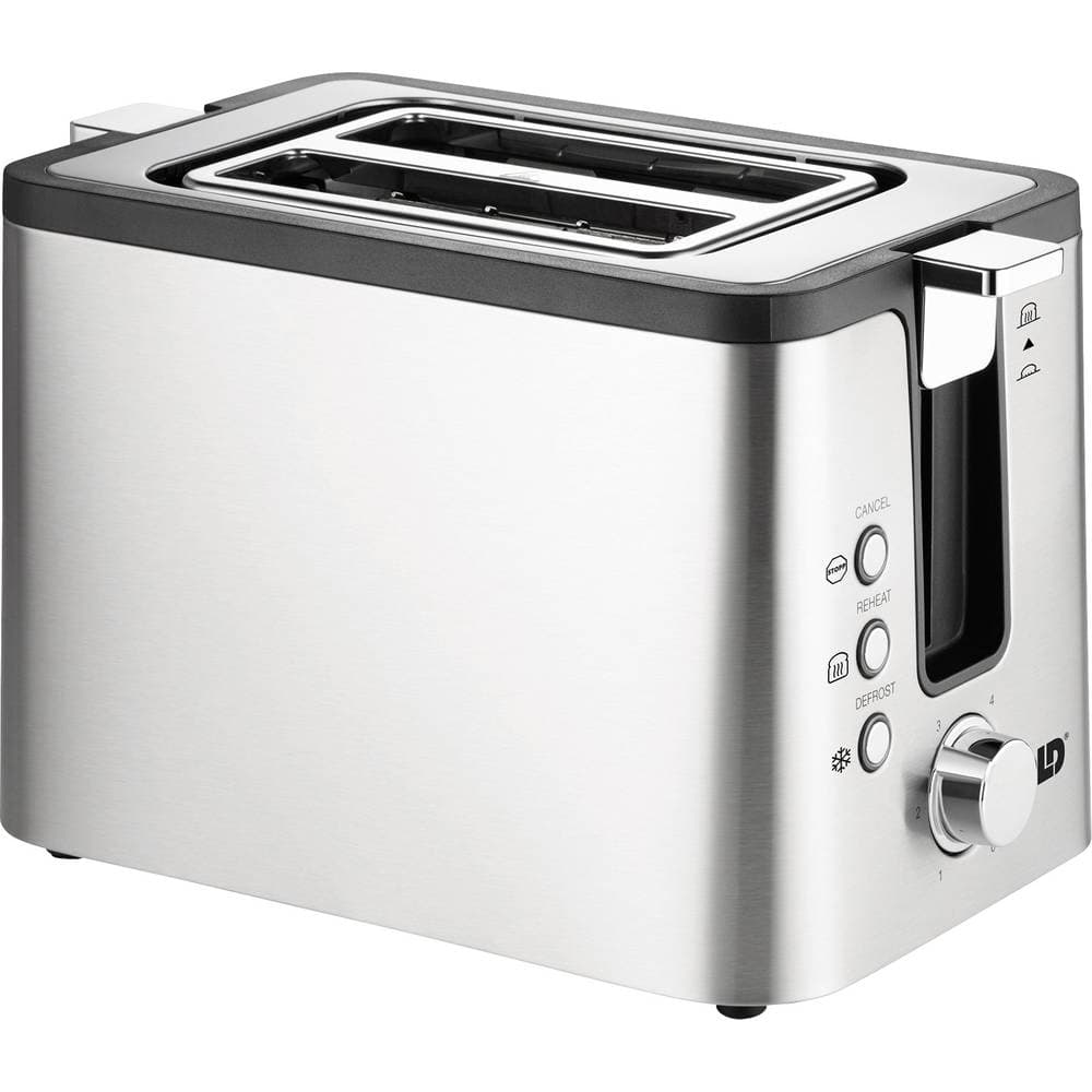 Unold TOASTER 2er Kompakt Brödrost inbyggd brödvärmare Rostfritt stål