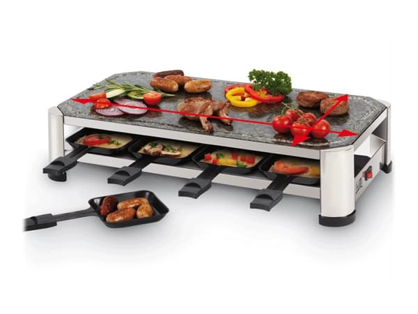FRITEL SG 2180 - Raclette - 1.5 kW - rostfri stålkrom/svart