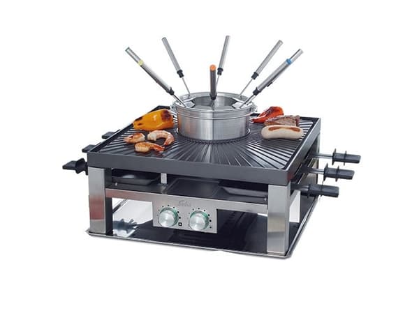 Solis Combi Grilli 3 in 1, 8 hlö(t), Ruostumaton teräs, 2 vyöhyke(t), Ruostumaton teräs, Työtaso, 355 mm