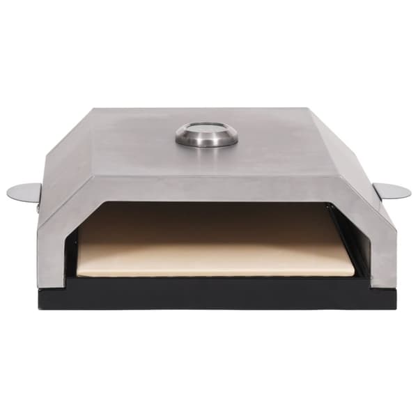 vidaXL Pizzaovn med keramisk stein for gass-/kullgrill