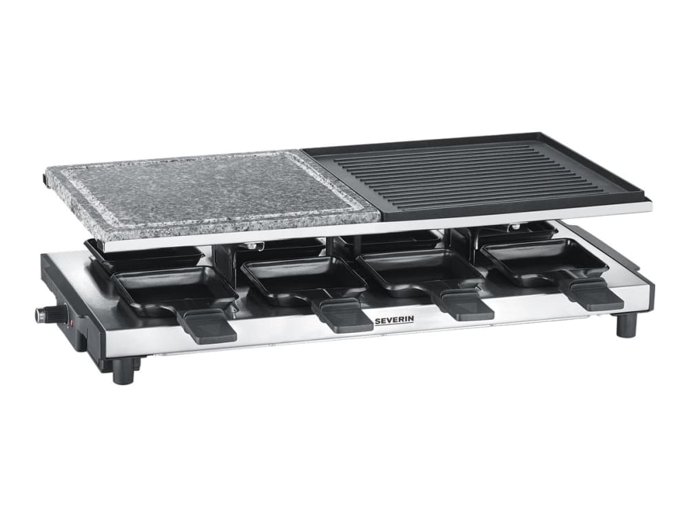 SEVERIN RG 2373 - Raclette/grill/värmesten - 1,5 kW - svart