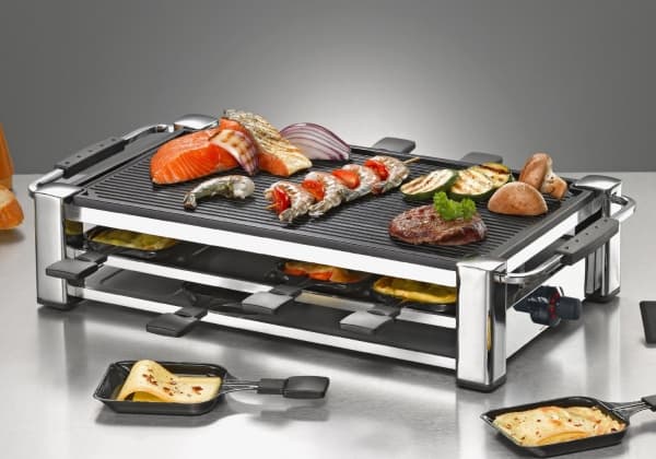 Rommelsbacher RCC 1500 - Plancha - elektrisk - krom