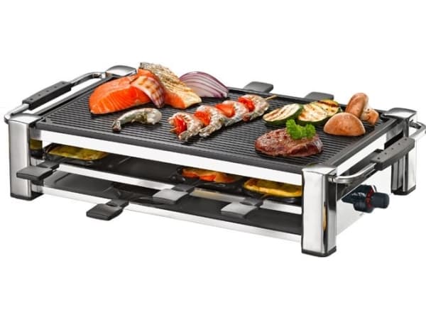 Rommelsbacher RCC 1500 - Plancha - elektrisk - krom