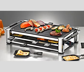 Rommelsbacher RCC 1500 - Plancha - elektrisk - krom