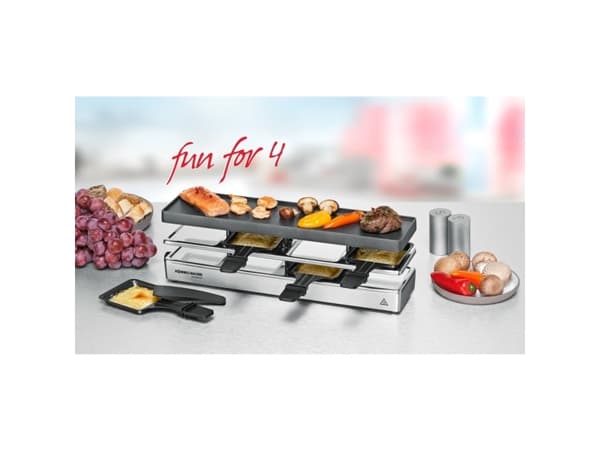 Rommelsbacher RC 800, 4 person(er), Aluminium, 1 zone(s), Sort, Sølv, Rektangulær, Status