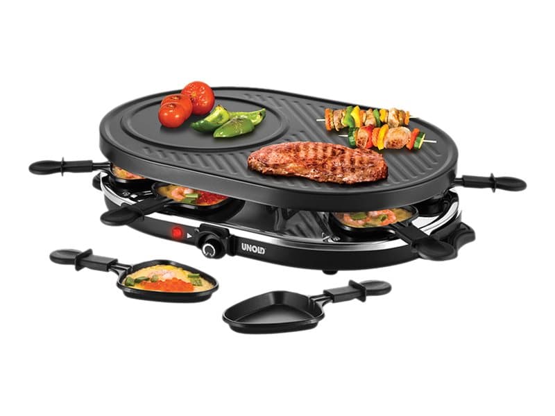 UNOLD RACLETTE 48795 Gourmet - Raclette/grill - 1,2 kW - sort