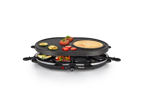 Tristar RA-2996, 8 person(er), Sort, Oval, 430 x 300 mm, Rotasjon, 1200 W