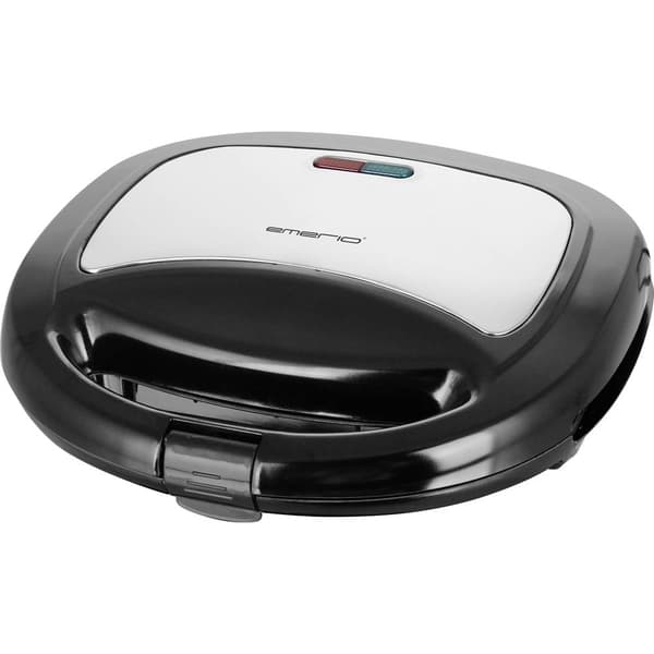 EMERIO ST-120889 Smörgås-brödröst Non-stick-beläggning, Kontrolljus, BPA-fri, hopfällbar Svart