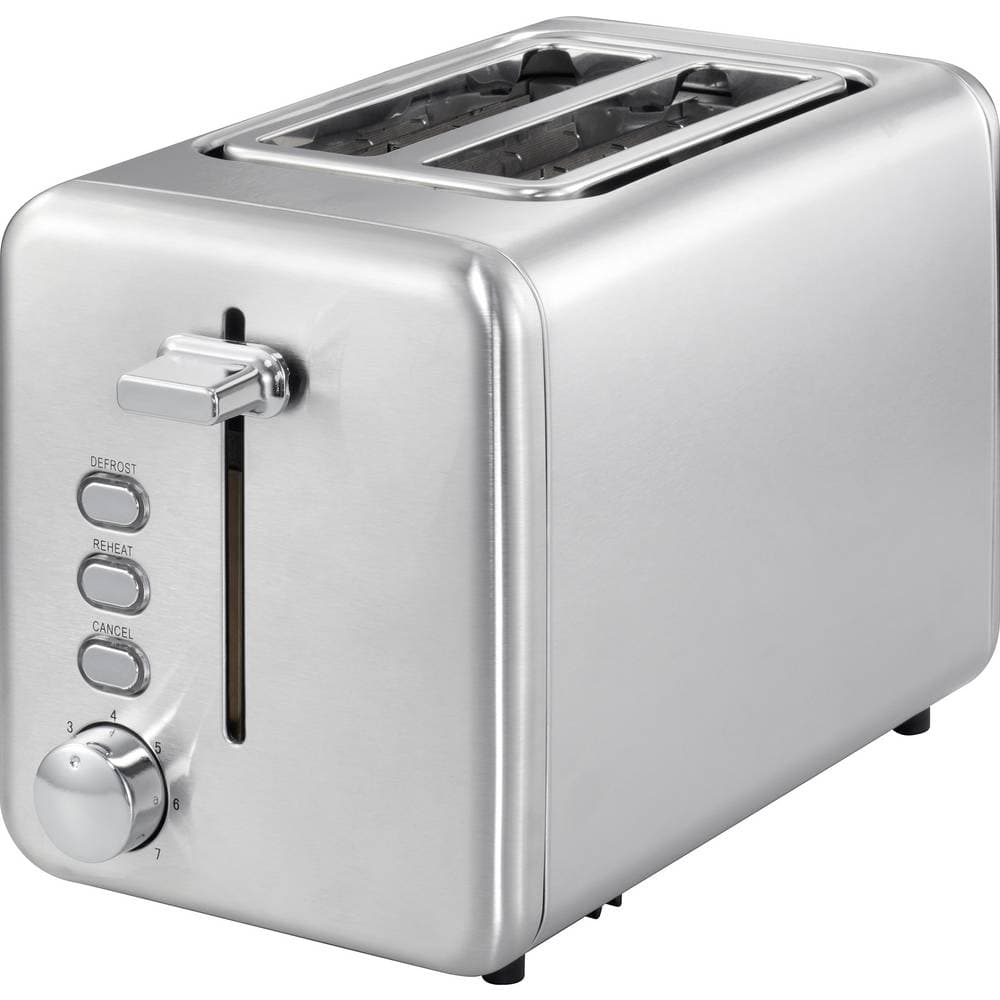 Brödrost Brödrostfunktion Silver, Rostfritt stål