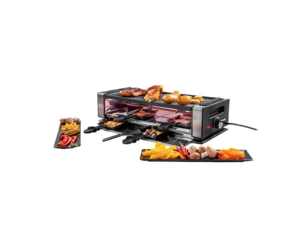 UNOLD 48730 Finesse Basic - Raclette/grill/panne - 1.2 kW - svart/rustfritt stål