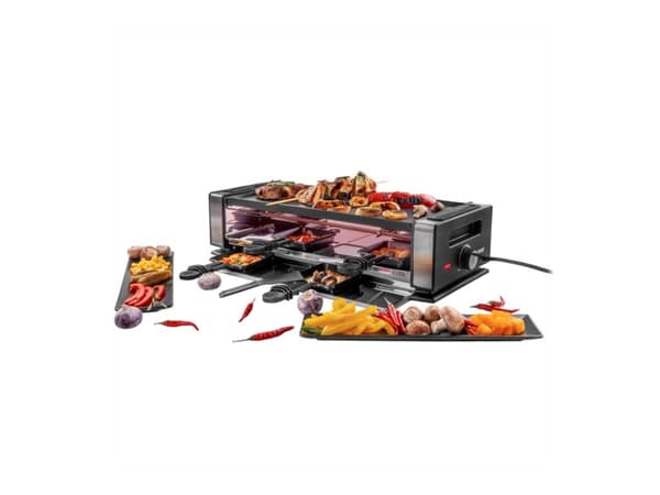 UNOLD 48730 Finesse Basic - Raclette/grill/panne - 1.2 kW - svart/rustfritt stål