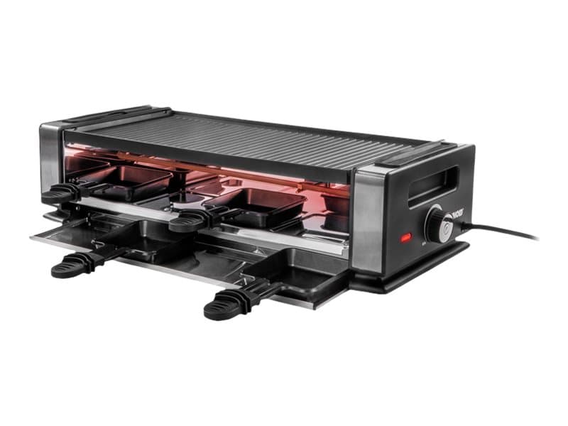 UNOLD 48730 Finesse Basic - Raclette/grill/stegeplade - 1,2 kW - sort/rustfrit stål