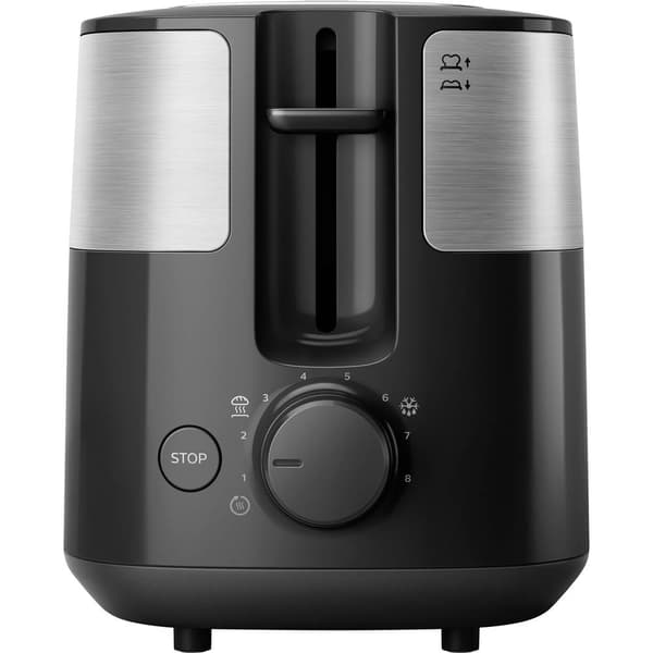 Philips Home HD2516/90 Daily Brödrost Rostfritt stål, Svart