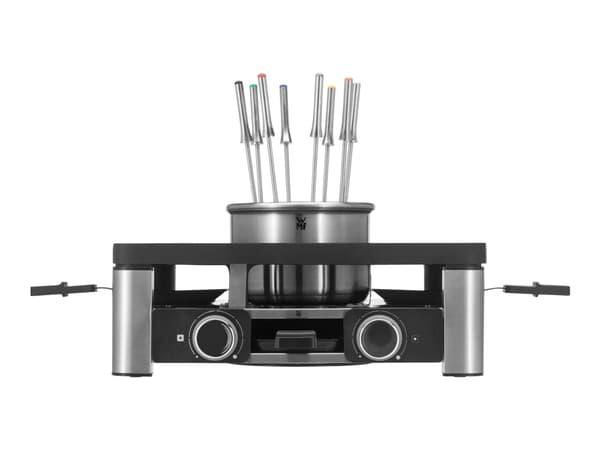 WMF Lumero 61.3020.1009 raclette-grill 8 person(er) 1960 W Sort, Rustfritt stål