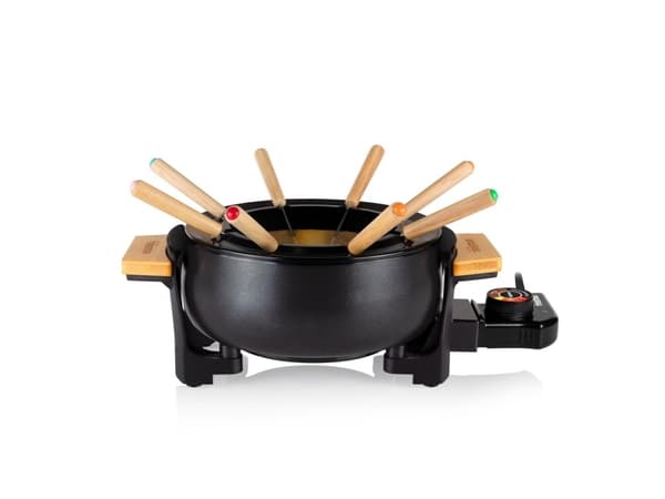 Tristar FO-1108, 8 person(er), 1,5 l, Sort, Rund, Rustfritt stål, Rotasjon