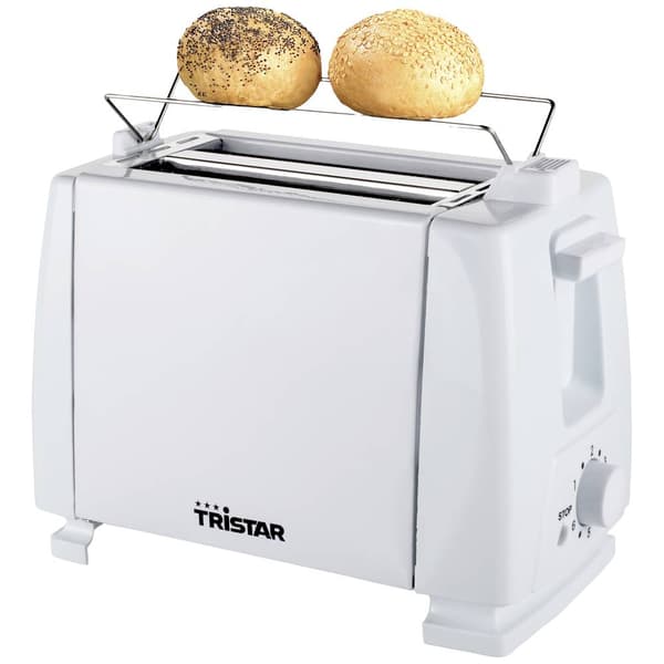 Tristar BR-1009 Brödrost inbyggd brödvärmare Vit