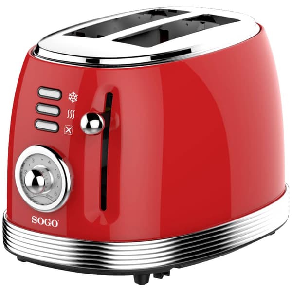 SOGO Human Technology Brödrost Kontrolljus, Brödrostfunktion Röd (metallic)