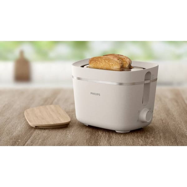 Philips Home Eco Conscious Edition 5000er Serie HD2640/10 Brödrost Sidenvit, Matt