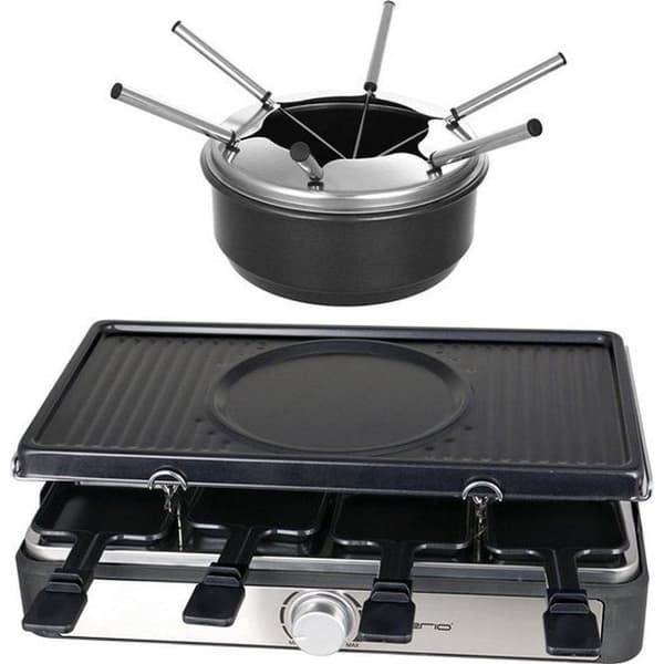 Emerio RG-124930 Gourmet- og Fonduesæt Sort/rustfrit stål