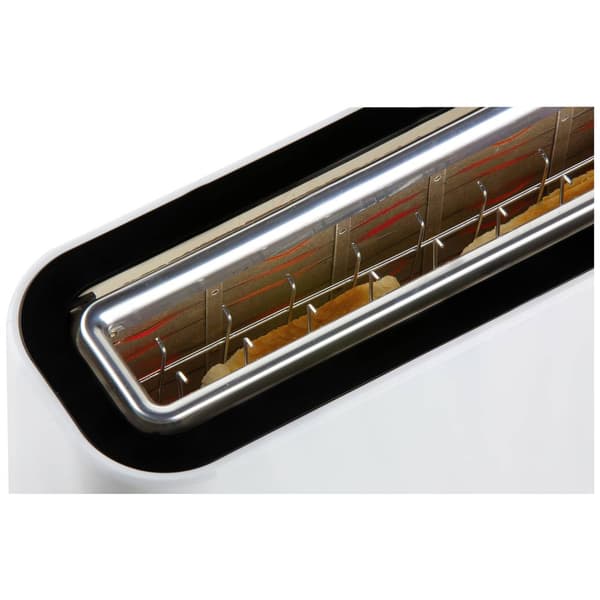 DOMO DO962T Brödrost steglös temperaturregulator, Cool-Touch-hölje Vit