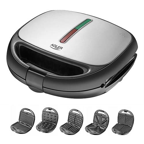 Adler AD 3040 voileipägrilli 1200 W musta, harmaa