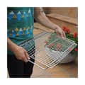 Miniatyrbild 6 av 8: Grill Sauvic (60 x 40 cm) - Rektangulär grill för utomhusbruk med generösa mått. Perfekt för grillning av mat till stora sällskap.