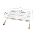 Miniatyrbild 1 av 8: Grill Sauvic (60 x 40 cm) - Rektangulär grill för utomhusbruk med generösa mått. Perfekt för grillning av mat till stora sällskap.