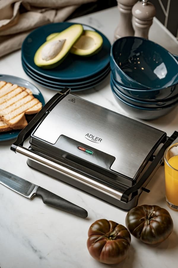 Adler | AD 3052 | Elektrisk grill | Tabel | 1200 W | Rustfrit stål