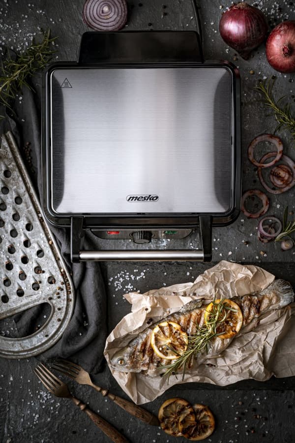 Mesko | MS 3050 | Grill | Kontaktgrill | 1800 W | Svart/rostfritt stål