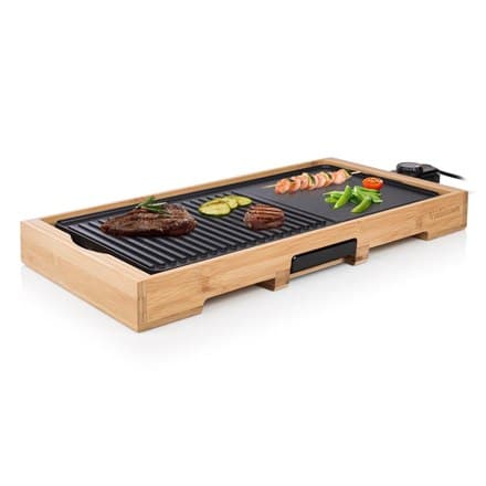 Tristar | TG2514B | Bambusgrill XL | Tabel | 2200 W | Sort Bamboo, Sort