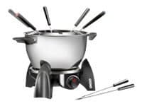 UNOLD FONDUE SET - Fonduegryte - 500 W - svart/rustfritt stål