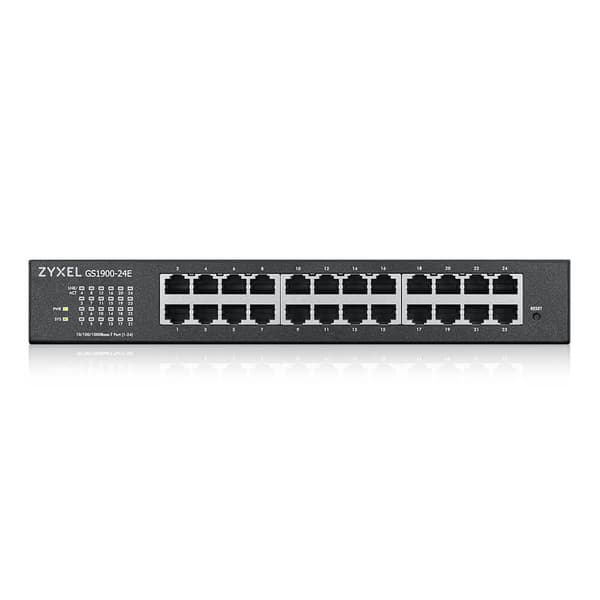 Zyxel GS1900-24E-EU0103F verkkokytkin Hallittu L2 Gigabit Ethernet (10/100/1000) 1U musta