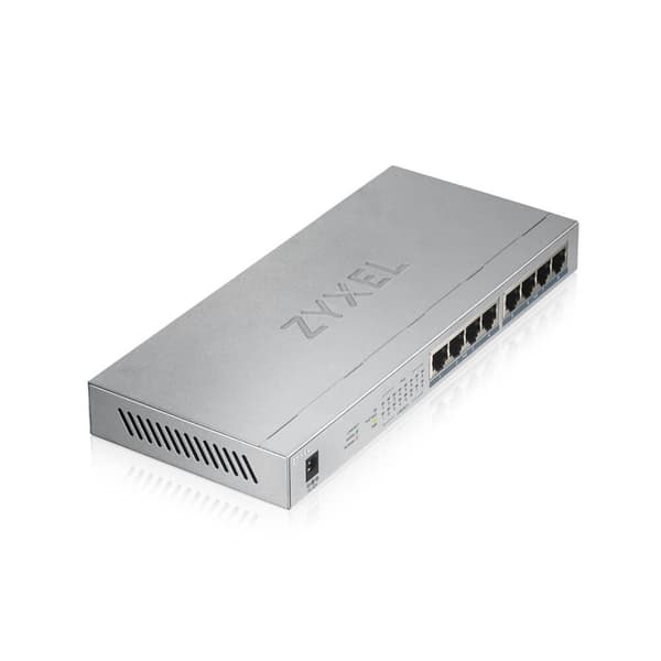 Zyxel GS1008HP Unmanaged Gigabit Ethernet (10/100/1000) Power over Ethernet (PoE) Grå