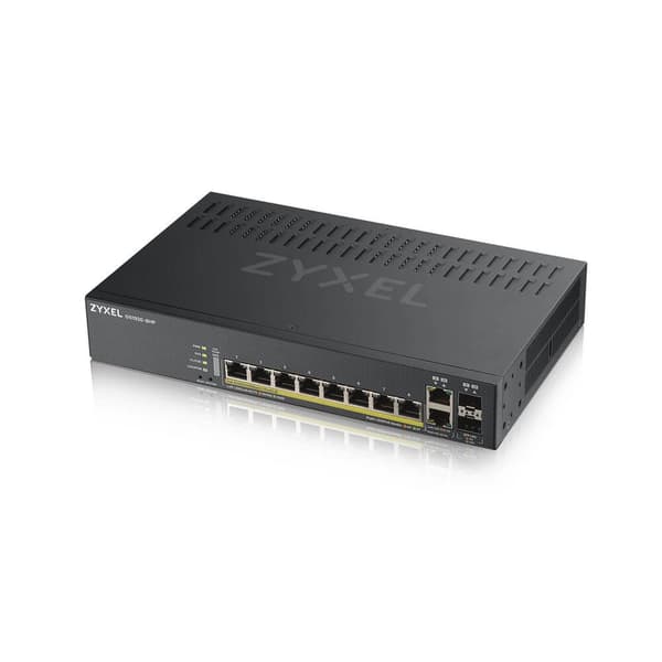 Zyxel GS1920-8HPV2 Managed Gigabit Ethernet (10/100/1000) Power over Ethernet (PoE) Svart