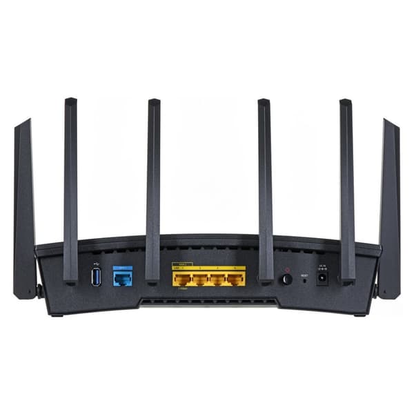 Synology RT6600ax Router WiFi6 1xWAN 3xGbE 1x2,5Gb trådløs router Tri-band (2,4 GHz / 5 GHz / 5 GHz) Sort