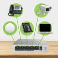 Miniatyrbild 4 av 9: Zyxel GS1005HP Unmanaged Gigabit Ethernet (10/100/1000) Power over Ethernet (PoE) Silver