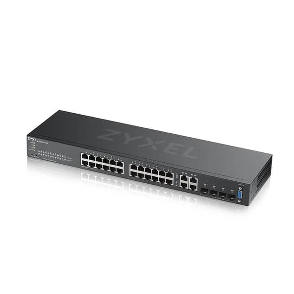 Zyxel GS2220-28-EU0101F verkkokytkin Hallittu L2 Gigabit Ethernet (10/100/1000) Musta