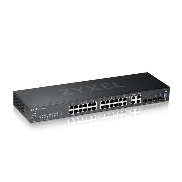 Zyxel GS2220-28-EU0101F verkkokytkin Hallittu L2 Gigabit Ethernet (10/100/1000) Musta